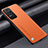 Custodia Lusso Pelle Cover S01 per Xiaomi Poco F4 5G Arancione