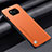 Custodia Lusso Pelle Cover S01 per Xiaomi Poco X3 Arancione