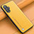 Custodia Lusso Pelle Cover S01 per Xiaomi Redmi K40 Gaming 5G Giallo