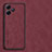 Custodia Lusso Pelle Cover S01 per Xiaomi Redmi Note 12R 5G Rosso