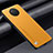 Custodia Lusso Pelle Cover S01 per Xiaomi Redmi Note 9 5G Giallo