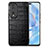 Custodia Lusso Pelle Cover S01D per Huawei Honor 80 Pro Flat 5G Nero