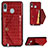 Custodia Lusso Pelle Cover S01D per Samsung Galaxy A20 Rosso