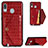 Custodia Lusso Pelle Cover S01D per Samsung Galaxy A30 Rosso