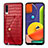 Custodia Lusso Pelle Cover S01D per Samsung Galaxy A50 Rosso