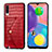 Custodia Lusso Pelle Cover S01D per Samsung Galaxy A70S Rosso