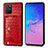 Custodia Lusso Pelle Cover S01D per Samsung Galaxy M80S Rosso