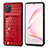 Custodia Lusso Pelle Cover S01D per Samsung Galaxy Note 10 Lite Rosso