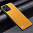 Custodia Lusso Pelle Cover S02 per Huawei Honor X6a Giallo