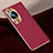 Custodia Lusso Pelle Cover S02 per Huawei P60 Rosso