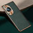 Custodia Lusso Pelle Cover S02 per Huawei P60 Verde