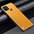 Custodia Lusso Pelle Cover S02 per Realme C21Y Giallo