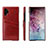 Custodia Lusso Pelle Cover S02 per Samsung Galaxy Note 10 Plus 5G Rosso Rosa