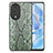 Custodia Lusso Pelle Cover S02D per Huawei Honor 80 5G Verde