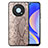 Custodia Lusso Pelle Cover S02D per Huawei Nova Y90 Marrone Chiaro