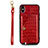 Custodia Lusso Pelle Cover S02D per Samsung Galaxy A11 Rosso