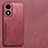 Custodia Lusso Pelle Cover S03 per Oppo A2x 5G Rosso