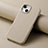 Custodia Lusso Pelle Cover S04D per Apple iPhone 15 Plus Khaki