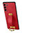 Custodia Lusso Pelle Cover S05 per Samsung Galaxy S21 5G Rosso