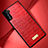 Custodia Lusso Pelle Cover S08 per Samsung Galaxy S21 FE 5G Rosso
