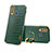 Custodia Lusso Pelle Cover XD2 per Vivo Y19 Verde