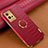 Custodia Lusso Pelle Cover XD2 per Vivo Y55s 5G Rosso