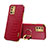 Custodia Lusso Pelle Cover XD3 per Oppo A74 4G Rosso