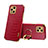 Custodia Lusso Pelle Cover XD3 per Oppo Find X3 5G Rosso