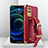 Custodia Lusso Pelle Cover XD4 per Realme 8 5G Rosso