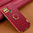 Custodia Lusso Pelle Cover XD4 per Realme C25Y India Rosso