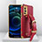 Custodia Lusso Pelle Cover XD4 per Vivo X70 Pro 5G Rosso