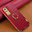 Custodia Lusso Pelle Cover XD4 per Vivo Y51 (2021) Rosso