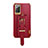 Custodia Lusso Pelle Cover XD5 per Samsung Galaxy Note 20 5G Rosso