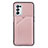 Custodia Lusso Pelle Cover Y01B per Oppo A93 5G Oro Rosa