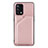 Custodia Lusso Pelle Cover Y01B per Oppo A95 4G Oro Rosa