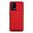 Custodia Lusso Pelle Cover Y01B per Oppo A95 4G Rosso