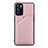 Custodia Lusso Pelle Cover Y01B per Oppo Reno6 5G Oro Rosa