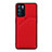 Custodia Lusso Pelle Cover Y01B per Oppo Reno6 5G Rosso