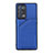 Custodia Lusso Pelle Cover Y01B per Oppo Reno6 Pro 5G Blu