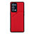 Custodia Lusso Pelle Cover Y01B per Oppo Reno6 Pro 5G Rosso