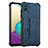 Custodia Lusso Pelle Cover Y01B per Samsung Galaxy A02 Blu