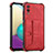Custodia Lusso Pelle Cover Y01B per Samsung Galaxy A02 Rosso