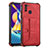 Custodia Lusso Pelle Cover Y01B per Samsung Galaxy A11 Rosso