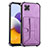 Custodia Lusso Pelle Cover Y01B per Samsung Galaxy A22 5G Viola