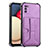 Custodia Lusso Pelle Cover Y01B per Samsung Galaxy F02S SM-E025F Viola