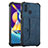 Custodia Lusso Pelle Cover Y01B per Samsung Galaxy M11 Blu