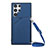 Custodia Lusso Pelle Cover Y01B per Samsung Galaxy S24 Ultra 5G Blu