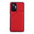 Custodia Lusso Pelle Cover Y01B per Xiaomi Redmi Note 10 Pro Max Rosso