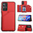 Custodia Lusso Pelle Cover Y01B per Xiaomi Redmi Note 11 5G Rosso