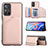 Custodia Lusso Pelle Cover Y01B per Xiaomi Redmi Note 11S 5G Oro Rosa